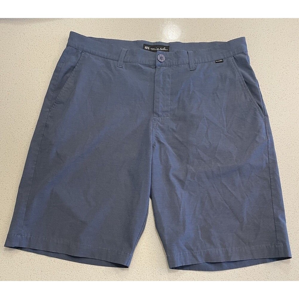 Travis Mathew Men’s 34 Carlsbad Golf Shorts Blue 10” Inseam